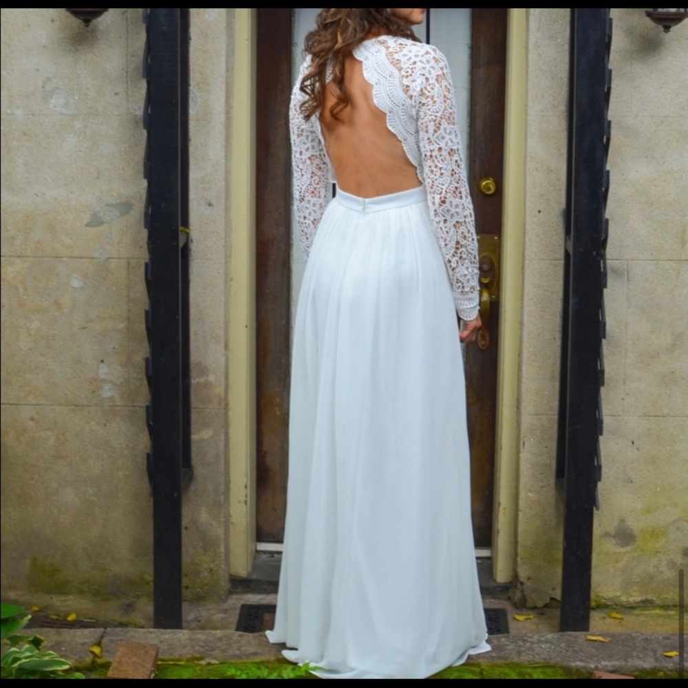 Pre loved lace long sleeve dress - Picture 5 of 5